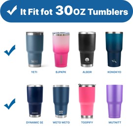 Bluwing 30 oz Tumbler Lids, Spill Proof Replacement Lid for Yeti, BJPKPK, ALBOR, D·S 30 oz Tumbler and More, BPA Free