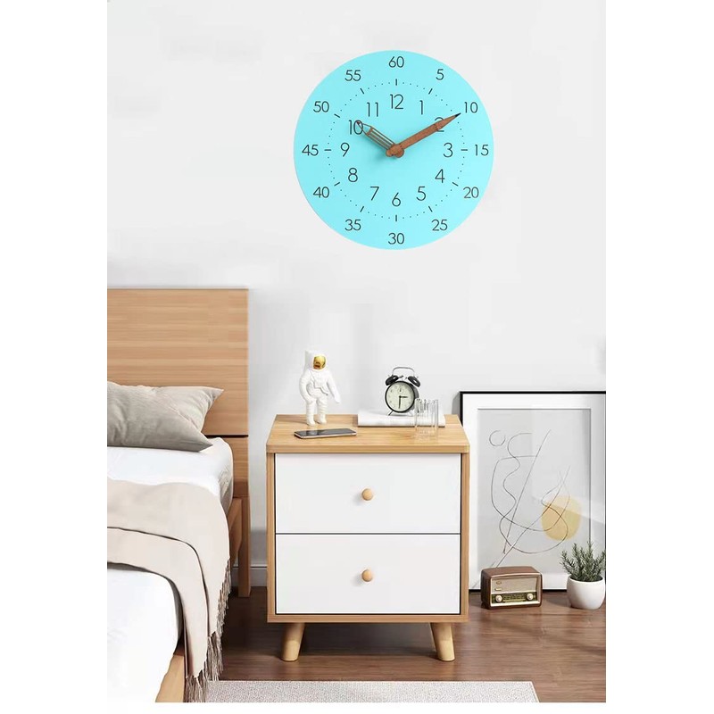 §BOMU-TECH∞BOMU Wall Clock, Educational Clock, Wall Mounted, Learning Clock, Educational