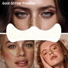 14PCS Glitter Freckles Tattoo, Gold and Silver Face Sparkle Faux