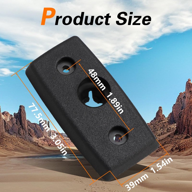 FUSH Passenger Side Sun Visor Mounting Clip Compatible with Jeep