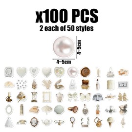 MEMOFYND 100 Decorative Stickers, Retro Stickers, Women’S Stickers, Aesthetic Stickers, Can Decorate Scrapbooks, Computers, Water Bottles