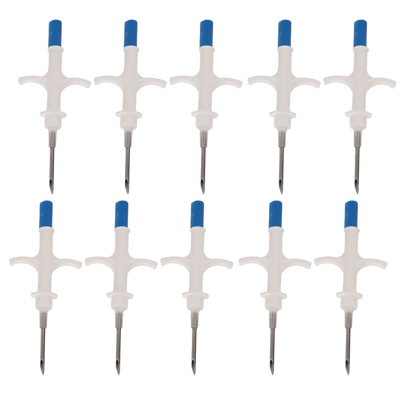 10 Packs Animal Microchip Pet RFID Identification Implant Kit ISO11784