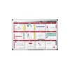 Mastervision Magnetic Yearly 12 Month Dry Erase Planner White Board,