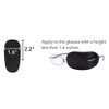 FCAROLYN 6pcs Eye Patch for Glasses (Normal Size, Black)