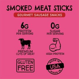 Long John Snacks Hot Smokies – Pork & Beef Smoked Links Seasoned with Chilis– Gluten-Free, Bold Flavor & Delightful Heat – Individually Wrapped for Mess-Free Snacking – 24pack