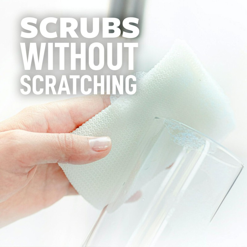Scotch-Brite Greener Clean Scrubbers Non-Scratch Scrub Sponge, 18 Count, Natural