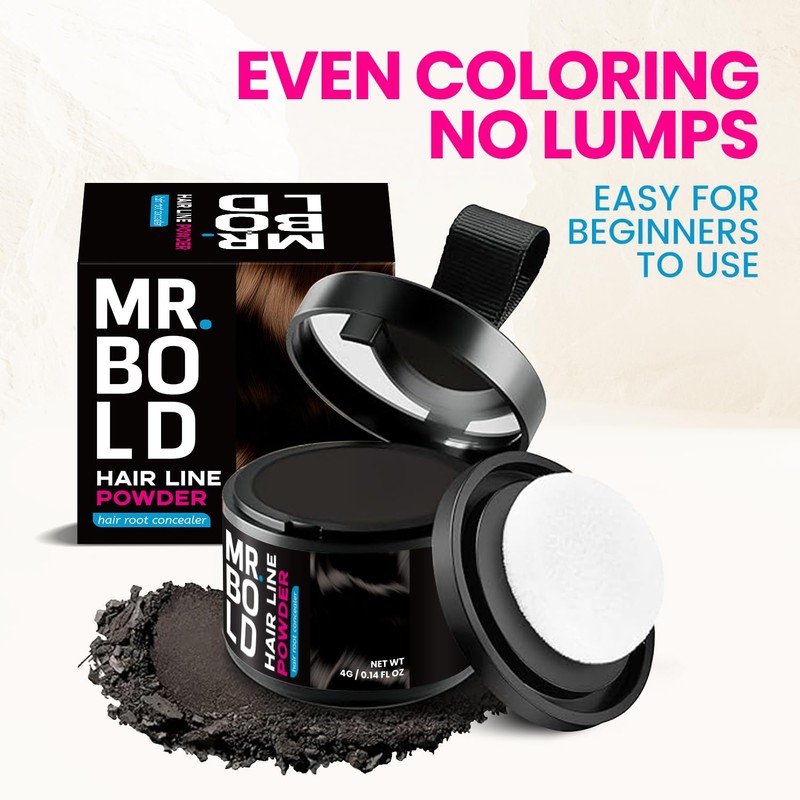 Mr Bold Hairline Powder 4g (Dark Blonde, 4 Gram)