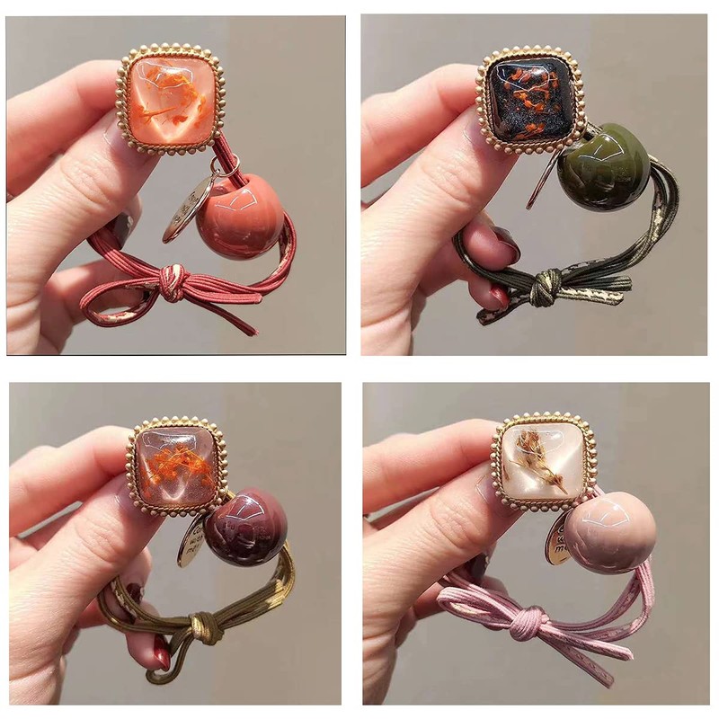 Lndb 7pcs Set Hair Rubber Hair Rubber Ring Rubber Hair