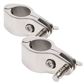 SUS316 Stainless Steel Set of 2 (SUS316 Stainless Steel), For Boats, Self-made, Rust Resistant, Stainless Steel Pipe, Joint Clamp, Locking Pin Type, For Vessels [Angle Adjustment, Intermediate Pipe