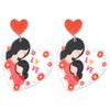 Mother Mom Heart Earrings for Women Mom Mother's Day Gifts