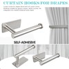 Curtain Hooks Holder Holdbacks Tiebacks Ties for Drapes Wall, 2