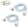 Cable Matters Paquete de 2 Cables de extensión de Enchufe