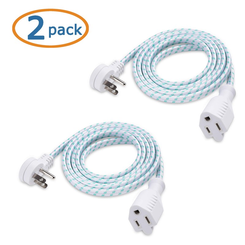 Cable Matters Paquete de 2 Cables de extensión de Enchufe