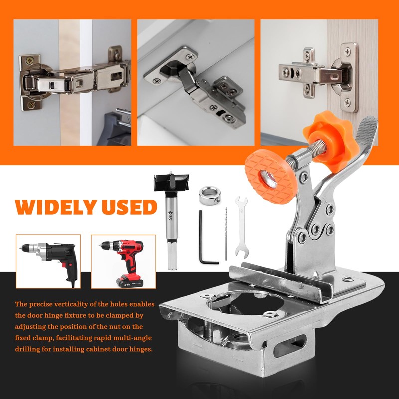 S Charnier Drilling Template Concealed Hinge Jig Alloy Cup Style