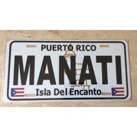 Tablilla De Puerto Rico  Material Aluminio Tamaño 6x12