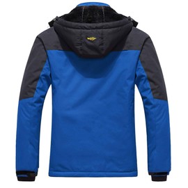 Wantdo Men's Waterproof Mountain Jacket Fleece Windproof Ski Jacket US 2XL Sky Blue 2XL
