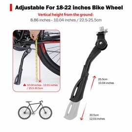 CYFIE Bike Kickstand, Center Mount Bicycle Kick Stand for Adult Bike 22 24 26 inch Wheel, Universal Adjustable Kickstands for 22" - 26" Adult Mountain Road Bike