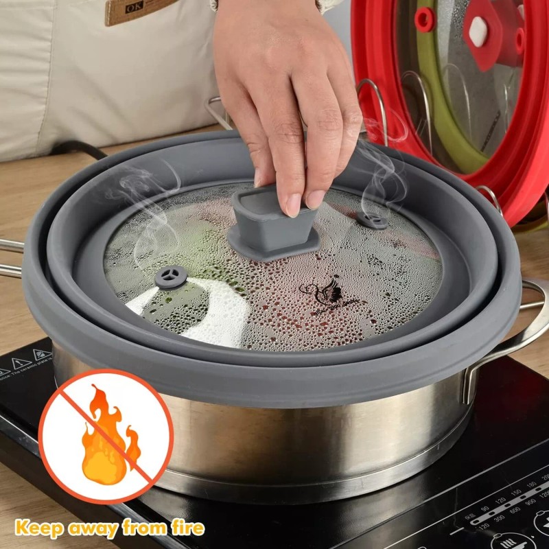 GLOU-GLOU GOOSE GGG Microwave Splatter Cover Glass Cover Guard Lid