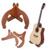 2Pcs Guitar Stand Wooden Detachable Pluck Musical Instrument Bracket Base
