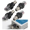 Jecdfs Set of 4 RF to RJ45 Coaxial Converter, High-Quality