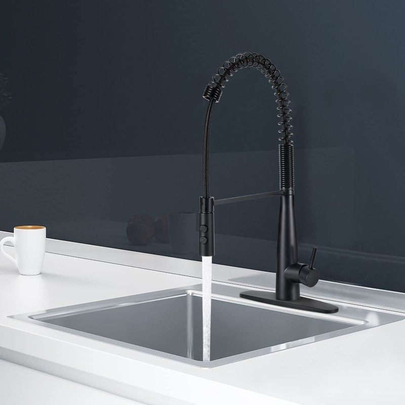 OYMOV RV Kitchen Faucet Chrome - Non-Metallic Bathroom Sink Faucets