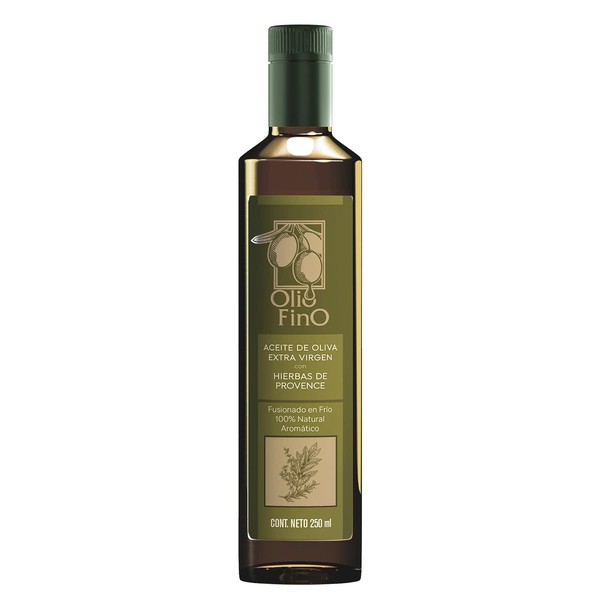 Aceite de Oliva Extra Virgen fusionado con Hierbas de Provence 100% Natural de primera extracción en frío por Olio Fino