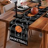 Basketball Court Table Runner, Black, 72x13 Inch