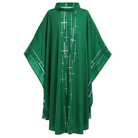 NLZI Chasuble for Priest Clergy Robes for Men Priest Church Costume Pastor Robe Celebrant Cape
