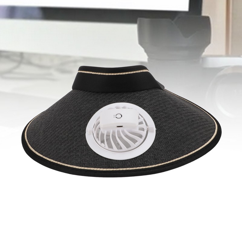 Fan Hat USB Rechargeable 300mah Elastic Band Angle Adjustable Extra