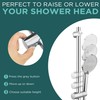 16.5-Inch Shower Riser Rail Kit Adjustable Shower Slide Bar with