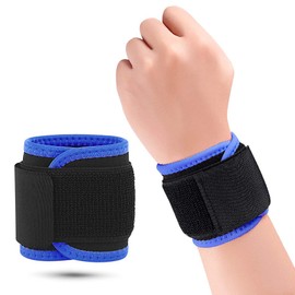 Wrist Brace, Compression Wrist Strap Support Wrist for Men & Women, Youth & Elderly, Boys& Girls, One Size Adjustable, Sports Wristband 1 PCS (Blue)