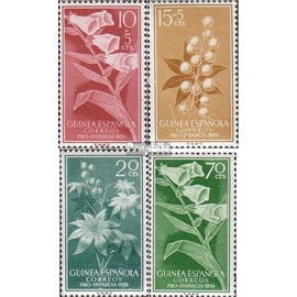 Prophila Collection Spanish Owning, Guinea 356-359 (complete edition) 1959 Welfare (stamps for collectors) Plants / Mushrooms
