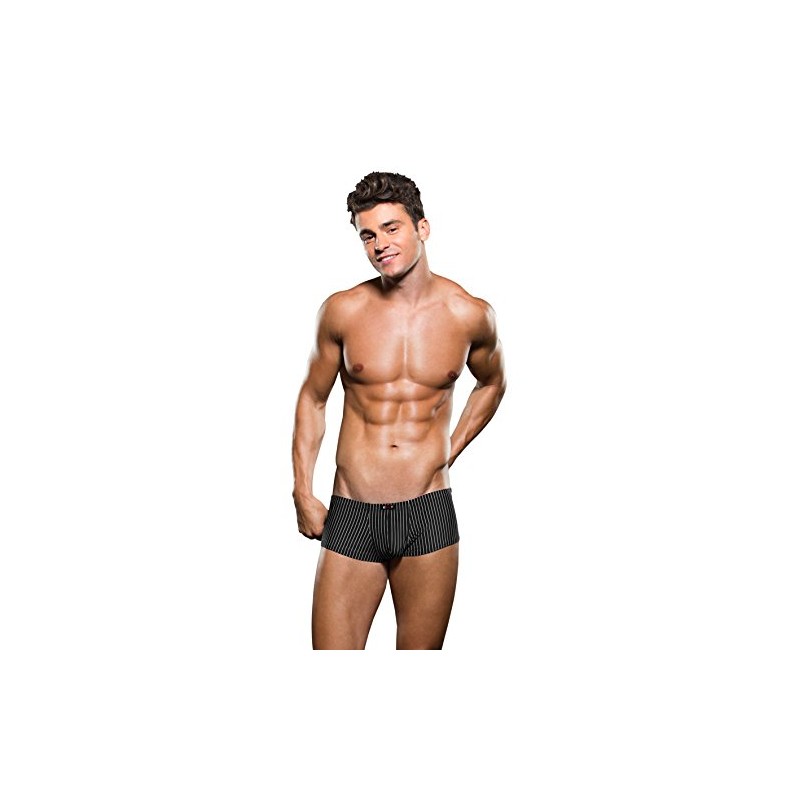 Baci Envy Collection Unterhose, Trunk-Shorts, Mikrofaser, mit Streifen, schwarz, Figur