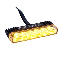 LED-MARTIN NP6 Front Flasher - Yellow - ECE-R65 Class 2 - Day/Night Switch