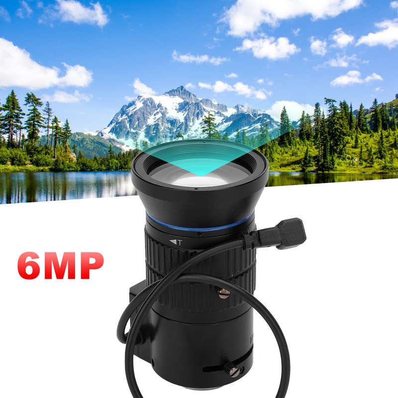 6MP CS Mount Lens 1/2.7in 5-50mm Zoom Automatic Aperture Security
