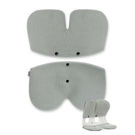 curble Grand Cover, Detachable Cover for Adult Chair, Ergonomic Chair Back Support and Lumbar Support (Grey)