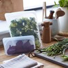 Stasher Wiederverwendbare Lebensmitteltauglichkeit Platin-Silikonbeutel, farblos, Half Gallon/Large