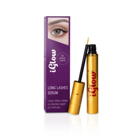 iGlow Professional Eyelash Serum for Long Eyelashes in Just 6-8 Weeks, Nourishing Lash Serum, Eyelash Serum Growth, Serum for Eyelash Growth, Eyelash Extension, Made in Germany, 3 ml