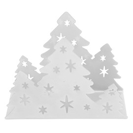 Servilletero con Forma de árbol de Navidad, Añade Espíritu Navideño, Uso Conveniente para la Decoración del Restaurante del Hogar (Color Original)