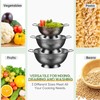 Bokon 3 Pcs Stainless Steel Colander Set Colander Bowl and
