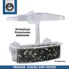 Droll Yankees Observer Window Bird Feeder with Suction Cups, 2