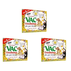 FIND A SPARE 18 Pack Vac Fresheners Spring Meadow Extra Strenght For Pet Lovers 3 Boxes x6 Disc