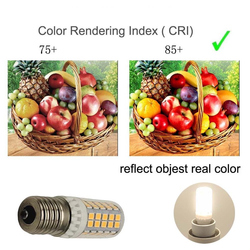WELESHEI E17 Led Bulbs 5w Microwave Over Stove Bulb Equivalent