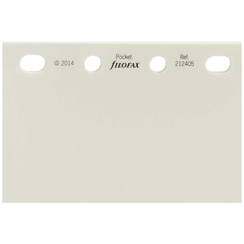Filofax Pocket White Plain Notepaper