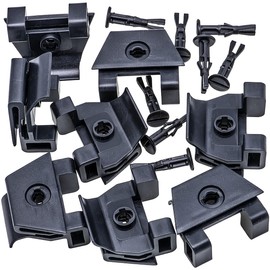 Rexka 8 Sets Front Bumper Cover Clips and Pin Retainer Fasteners for Toyota Lexus 47749-06010 53879-06100 Camry Avalon CT200h ES300h ES350 GS350 RX350 RX450h HS250h 47749-50090 53879-30040