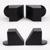 Comidox 4Pcs Premium Plastic Fitness Equipment End Caps Slip-Resistant Square