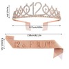 UVATAHONA 12th Birthday Sash and Tiara for Girl, 12 &