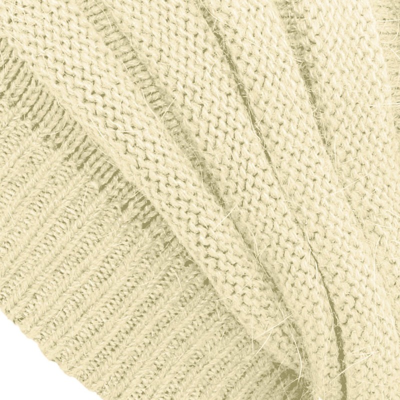 Caspar MU056 Unisex Strick Mütze/Beanie mit schlichtem Strickmuster und Angora
