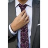 Womgela Purple Black Paisley Men Tie Men's Necktie Casual Gift