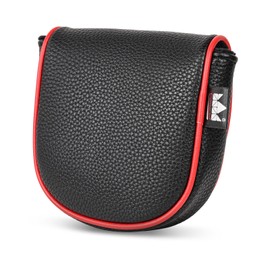 Craftsman Golf Black Mallet Putter Headcover Head Cover Protector Case for DF3 (Red)